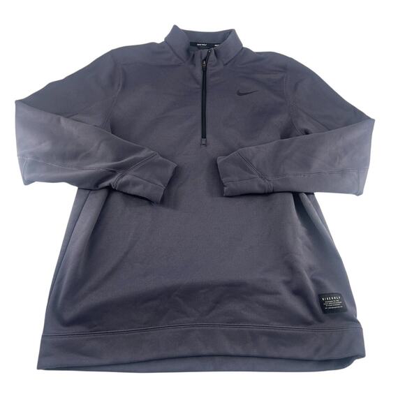Nike Golf Sweatshirt Mens Large Navy Blue Pullover ¼ Zip Activewear Sportswear - Picture 1 of 10